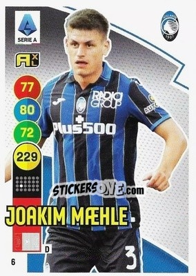 Sticker Joakim Maehle - Calciatori 2021-2022. Adrenalyn XL n. 6 - Panini