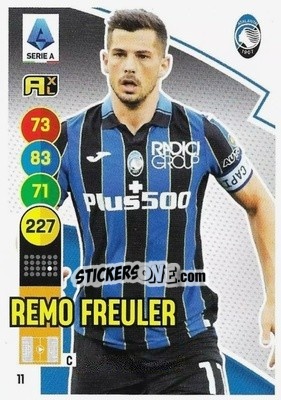 Sticker Remo Freuler - Calciatori 2021-2022. Adrenalyn XL n. 11 - Panini