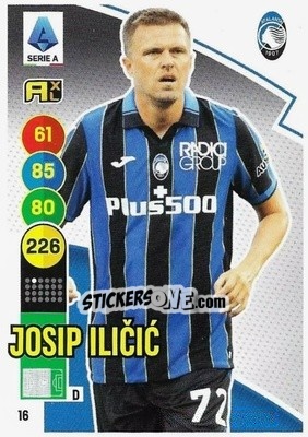 Sticker Josip Ilicic - Calciatori 2021-2022. Adrenalyn XL n. 16 - Panini