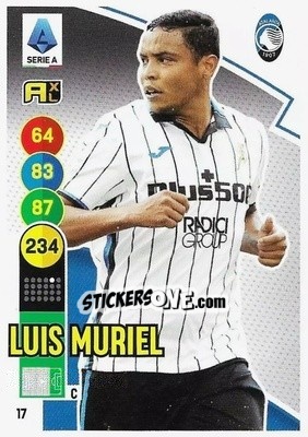 Sticker Luis Muriel - Calciatori 2021-2022. Adrenalyn XL n. 17 - Panini