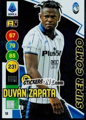 Sticker Duván Zapata - Calciatori 2021-2022. Adrenalyn XL - Panini