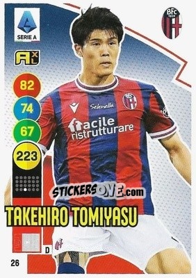 Figurina Takehiro Tomiyasu - Calciatori 2021-2022. Adrenalyn XL - Panini