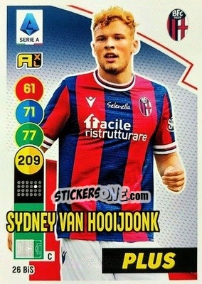 Figurina Sydney van Hooijdonk - Calciatori 2021-2022. Adrenalyn XL - Panini