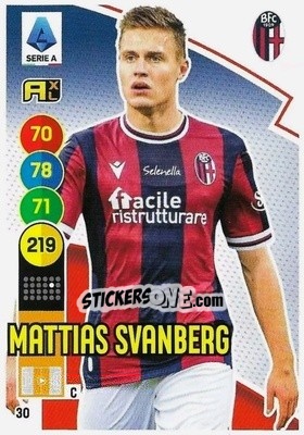 Cromo Mattias Svanberg - Calciatori 2021-2022. Adrenalyn XL - Panini