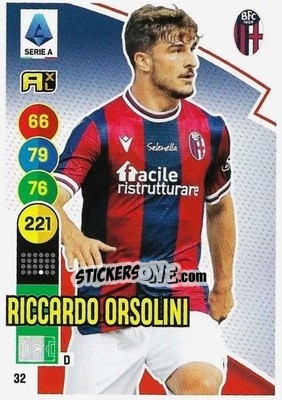Cromo Riccardo Orsolini - Calciatori 2021-2022. Adrenalyn XL - Panini
