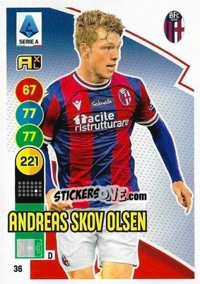 Sticker Anders Skov Olsen - Calciatori 2021-2022. Adrenalyn XL n. 36 - Panini