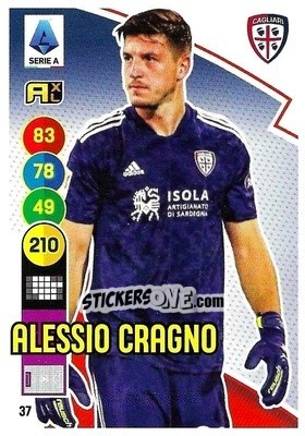 Figurina Alessio Cragno - Calciatori 2021-2022. Adrenalyn XL - Panini