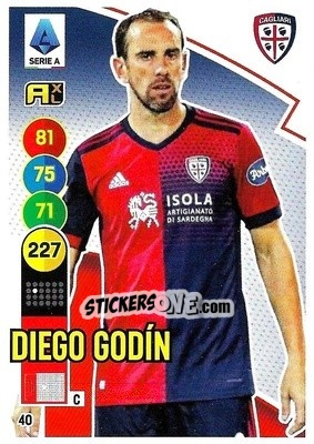 Sticker Diego Godin - Calciatori 2021-2022. Adrenalyn XL - Panini