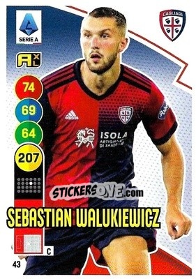 Sticker Sebastian Walukewicz - Calciatori 2021-2022. Adrenalyn XL n. 43 - Panini
