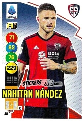 Sticker Nahitan Nandez - Calciatori 2021-2022. Adrenalyn XL n. 48 - Panini