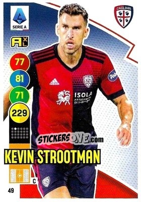 Sticker Kevin Strootman - Calciatori 2021-2022. Adrenalyn XL n. 49 - Panini