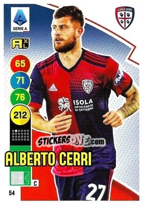 Sticker Alberto Cerri - Calciatori 2021-2022. Adrenalyn XL - Panini