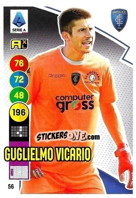 Sticker Guglielmo Vicario - Calciatori 2021-2022. Adrenalyn XL - Panini