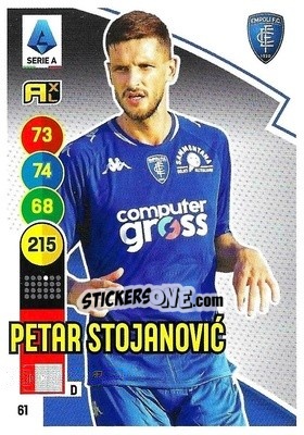 Figurina Petar Stojanovic - Calciatori 2021-2022. Adrenalyn XL - Panini