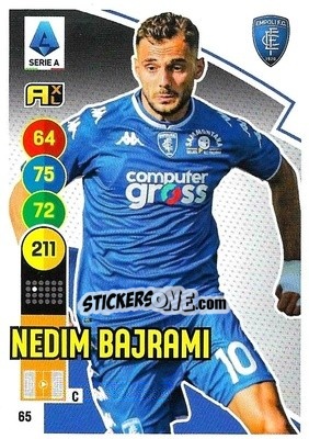 Figurina Nedim Bajrami - Calciatori 2021-2022. Adrenalyn XL - Panini