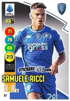 Sticker Samuele Ricci - Calciatori 2021-2022. Adrenalyn XL n. 67 - Panini