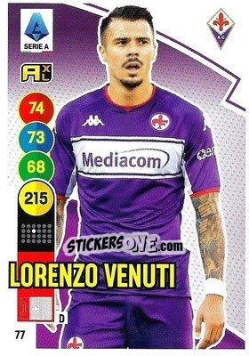 Cromo Lorenzo Venuti - Calciatori 2021-2022. Adrenalyn XL - Panini