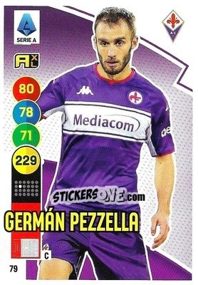 Sticker German Pezzella - Calciatori 2021-2022. Adrenalyn XL - Panini
