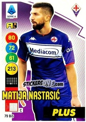 Figurina Matija Nastasic - Calciatori 2021-2022. Adrenalyn XL - Panini