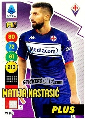 Sticker Matija Nastasic - Calciatori 2021-2022. Adrenalyn XL n. 79bis - Panini