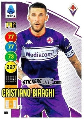 Figurina Cristiano Biraghi - Calciatori 2021-2022. Adrenalyn XL - Panini