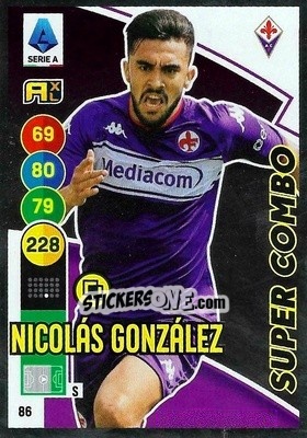 Sticker Nicolás González - Calciatori 2021-2022. Adrenalyn XL n. 86 - Panini