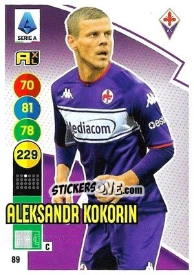 Sticker Aleksandr Kokorin - Calciatori 2021-2022. Adrenalyn XL n. 89 - Panini