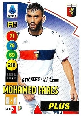 Figurina Mohamed Fares - Calciatori 2021-2022. Adrenalyn XL - Panini
