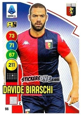 Figurina Davide Biraschi - Calciatori 2021-2022. Adrenalyn XL - Panini