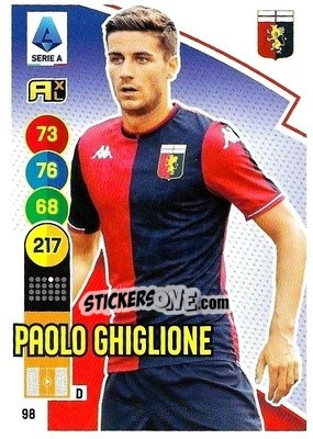 Figurina Paolo Ghiglione - Calciatori 2021-2022. Adrenalyn XL - Panini