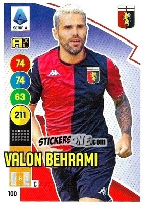 Sticker Valon Behrami - Calciatori 2021-2022. Adrenalyn XL n. 100 - Panini