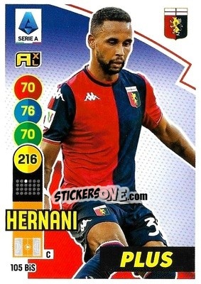 Figurina Hernani - Calciatori 2021-2022. Adrenalyn XL - Panini