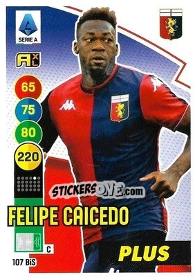 Sticker Felipe Caicedo - Calciatori 2021-2022. Adrenalyn XL - Panini