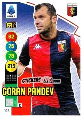 Figurina Goran Pandev - Calciatori 2021-2022. Adrenalyn XL - Panini