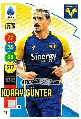 Cromo Koray Gunter - Calciatori 2021-2022. Adrenalyn XL - Panini