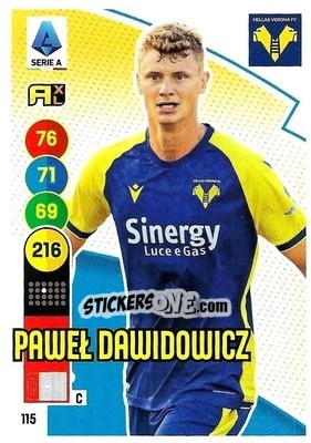 Figurina Pawel Dawidowicz - Calciatori 2021-2022. Adrenalyn XL - Panini