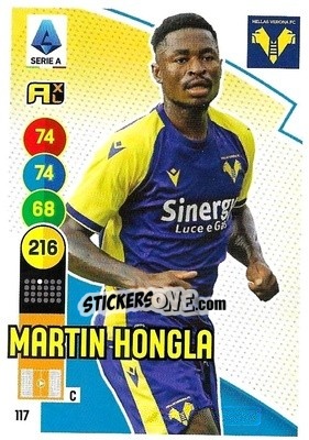 Sticker Martin Hongla - Calciatori 2021-2022. Adrenalyn XL n. 117 - Panini