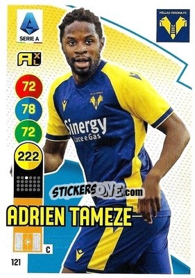 Figurina Adrien Tameze - Calciatori 2021-2022. Adrenalyn XL - Panini