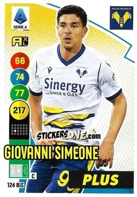 Cromo Giovanni Simeone - Calciatori 2021-2022. Adrenalyn XL - Panini