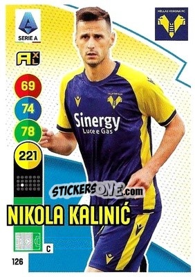 Sticker Nikola Kalinic - Calciatori 2021-2022. Adrenalyn XL n. 126 - Panini
