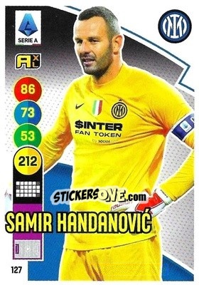 Figurina Samir Handanovic - Calciatori 2021-2022. Adrenalyn XL - Panini