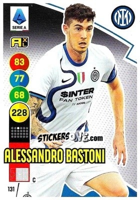 Sticker Alessandro Bastoni - Calciatori 2021-2022. Adrenalyn XL n. 131 - Panini
