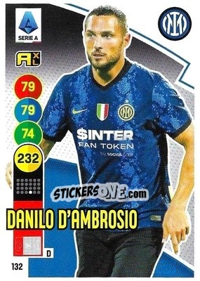 Cromo Danilo D'Ambrosio - Calciatori 2021-2022. Adrenalyn XL - Panini