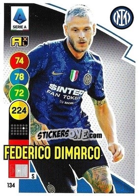 Figurina Federico DiMarco - Calciatori 2021-2022. Adrenalyn XL - Panini