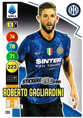 Cromo Roberto Gagliardini - Calciatori 2021-2022. Adrenalyn XL - Panini