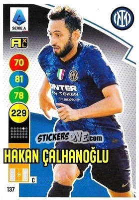Figurina Hakan Calhanoglu - Calciatori 2021-2022. Adrenalyn XL - Panini
