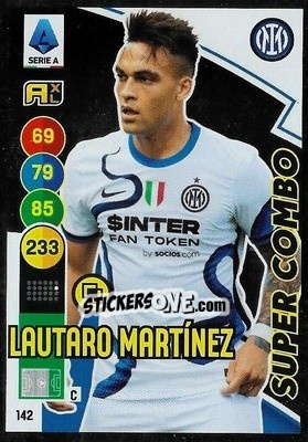 Sticker Lautaro Martinez - Calciatori 2021-2022. Adrenalyn XL n. 142 - Panini