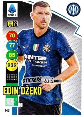 Figurina Edin Džeko - Calciatori 2021-2022. Adrenalyn XL - Panini