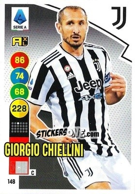 Figurina Giorgio Chiellini - Calciatori 2021-2022. Adrenalyn XL - Panini