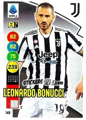 Figurina Leonardo Bonucci - Calciatori 2021-2022. Adrenalyn XL - Panini
